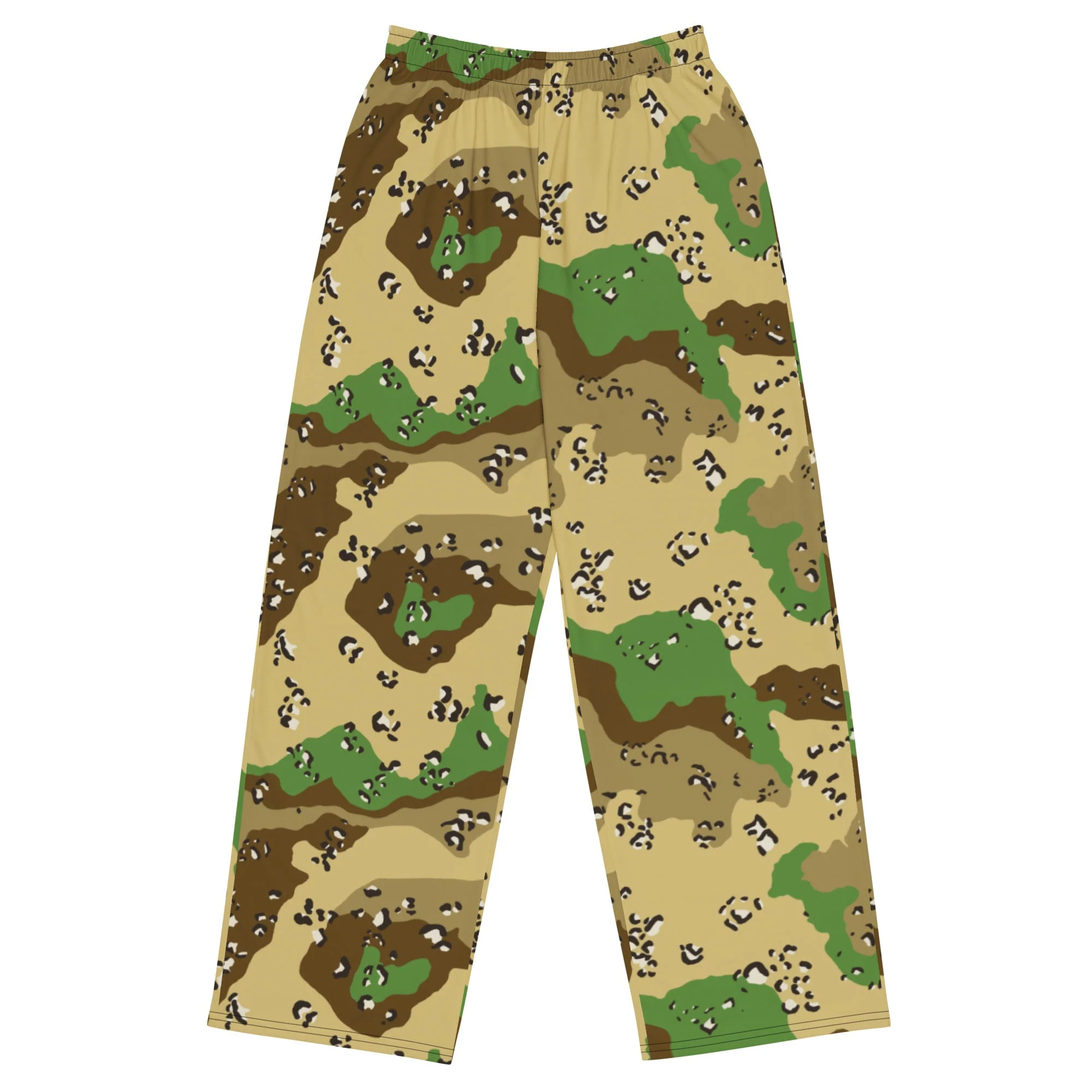 Turkmenistan Chocolate Chip CAMO Unisex Wide-Leg Leisure Pants