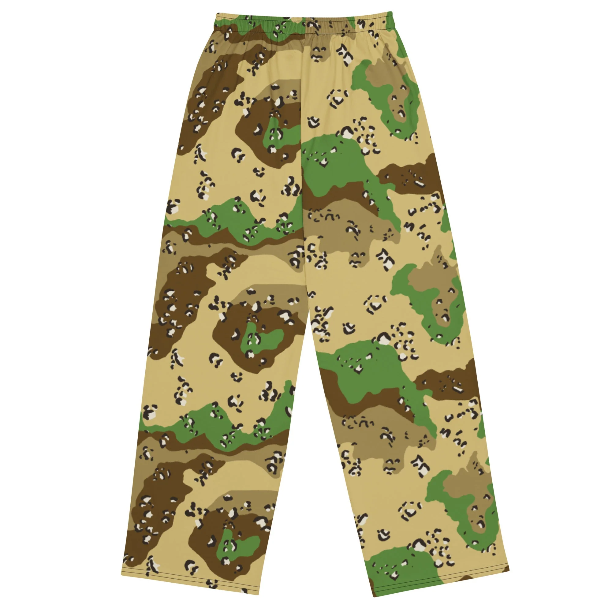 Turkmenistan Chocolate Chip CAMO Unisex Wide-Leg Leisure Pants - Image 9