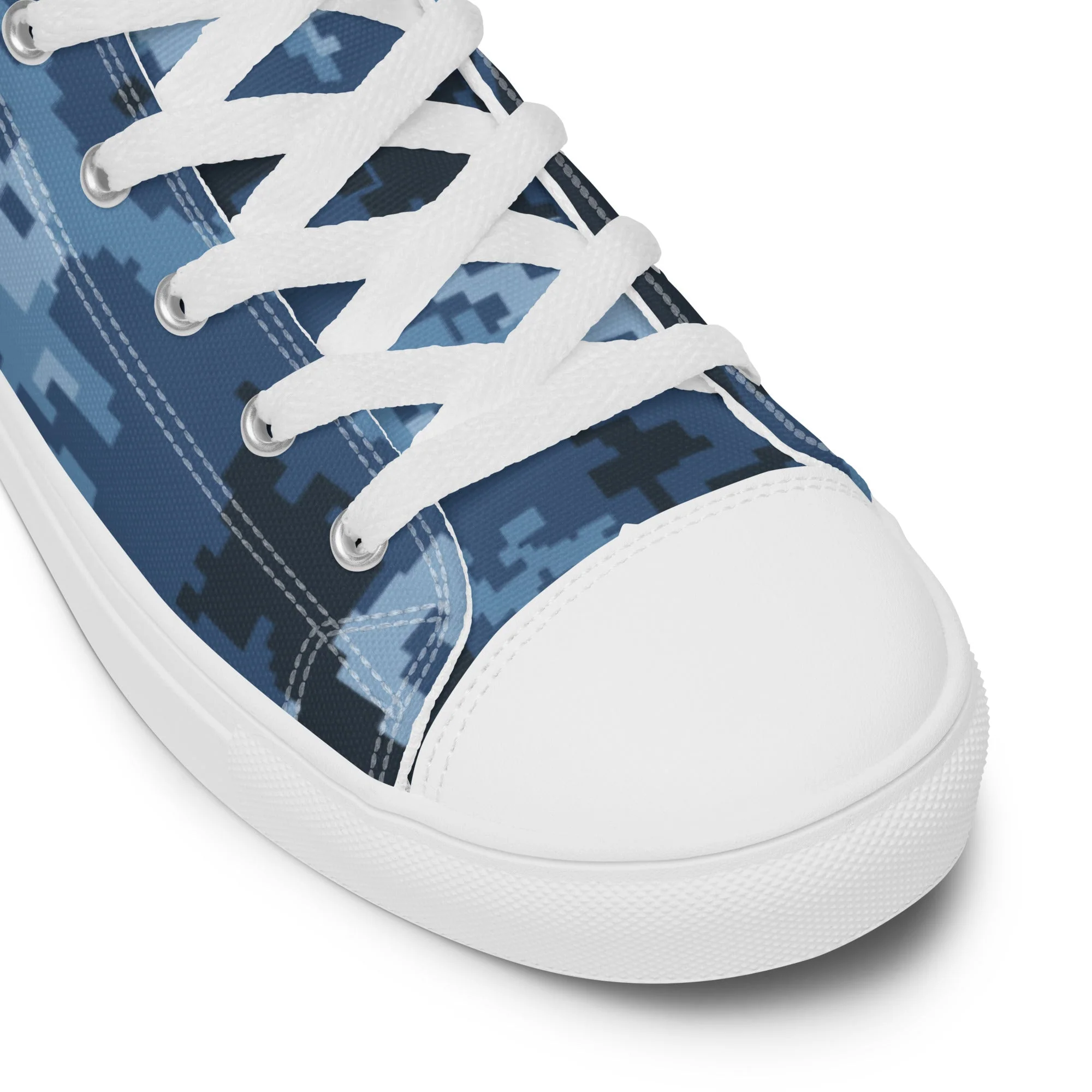 Ukrainian MM14 Navy CAMO Mens High-Top Canvas Shoes - Image 10