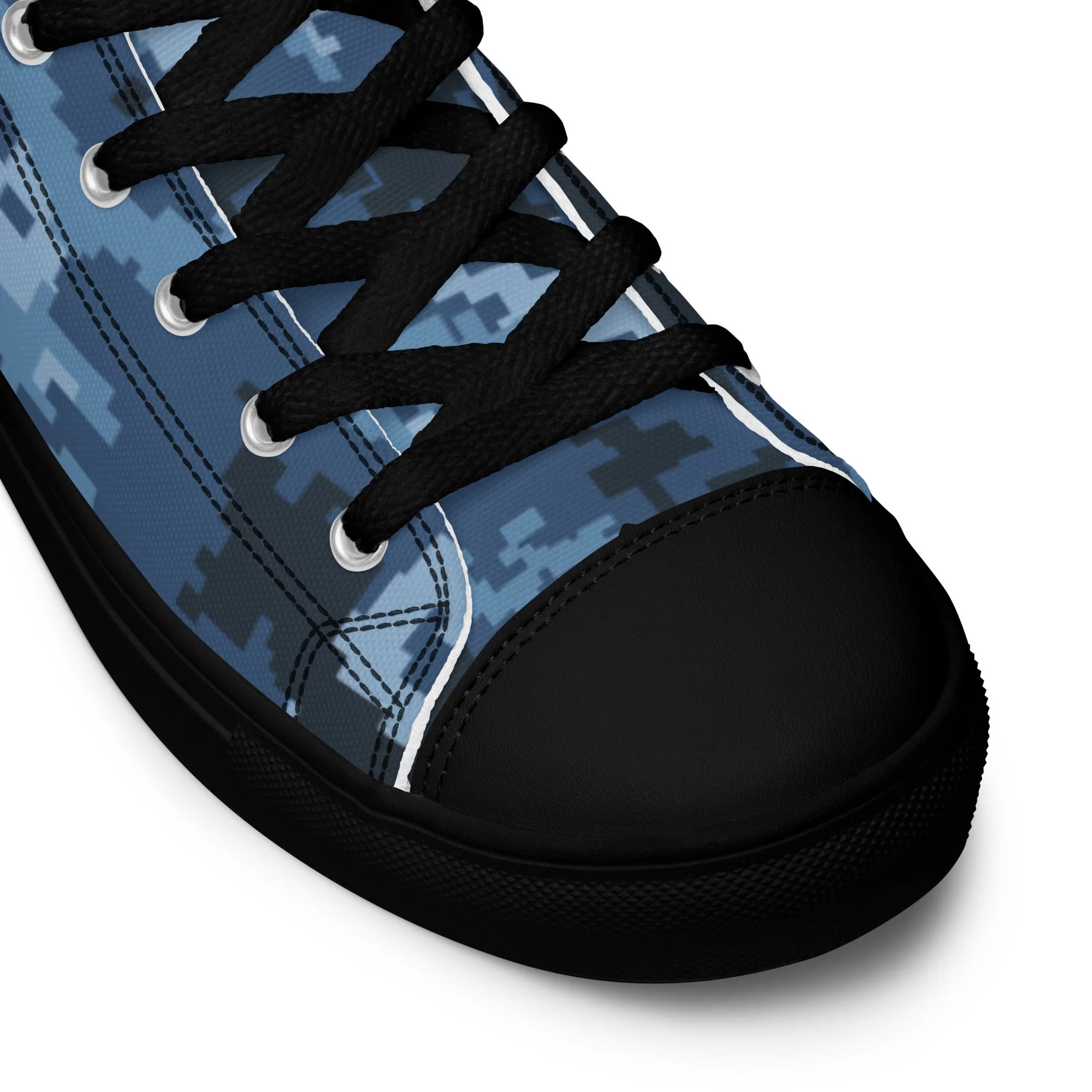 Ukrainian MM14 Navy CAMO Mens High-Top Canvas Shoes - Image 8