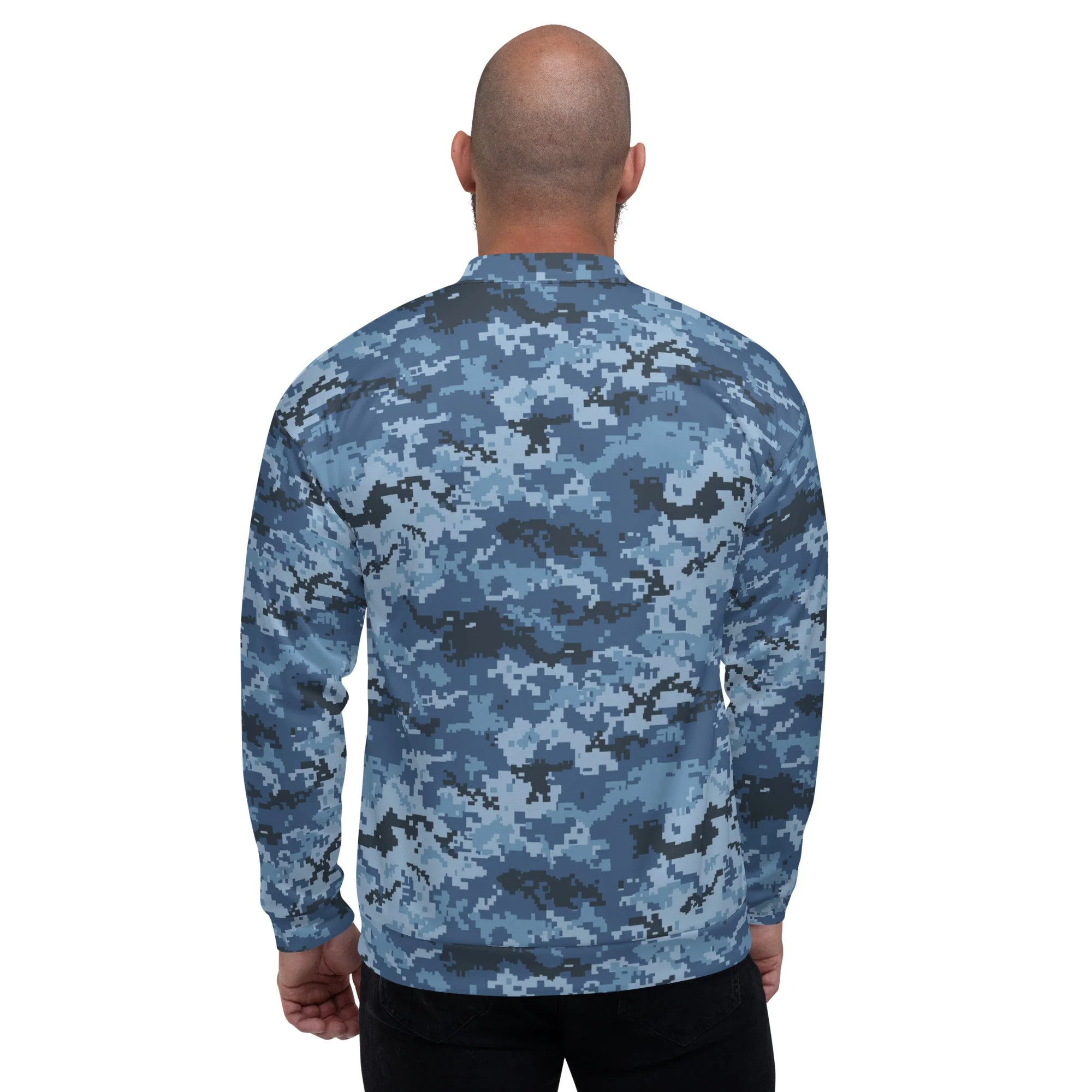Ukrainian MM14 Navy CAMO Unisex Bomber Jacket - Image 8