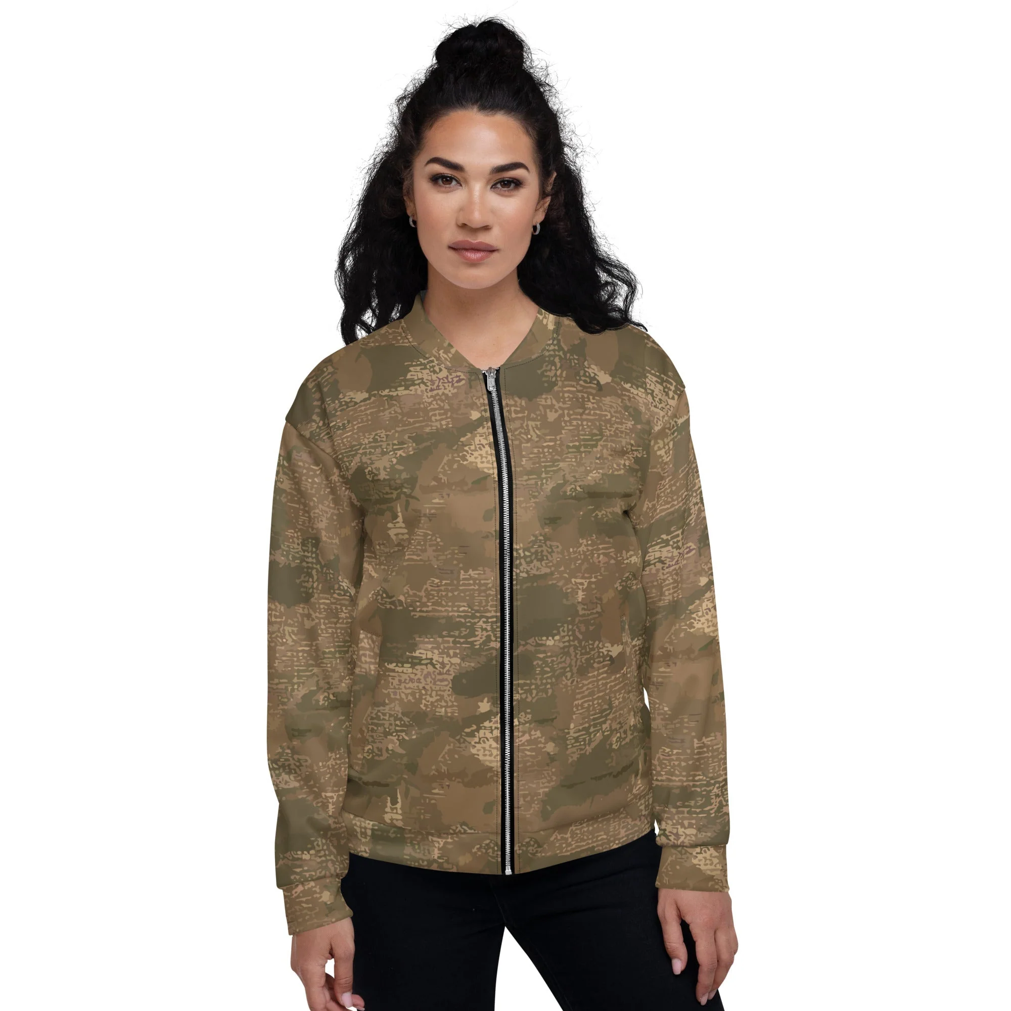 Ukrainian Varan CAMO Unisex Bomber Jacket - Image 4