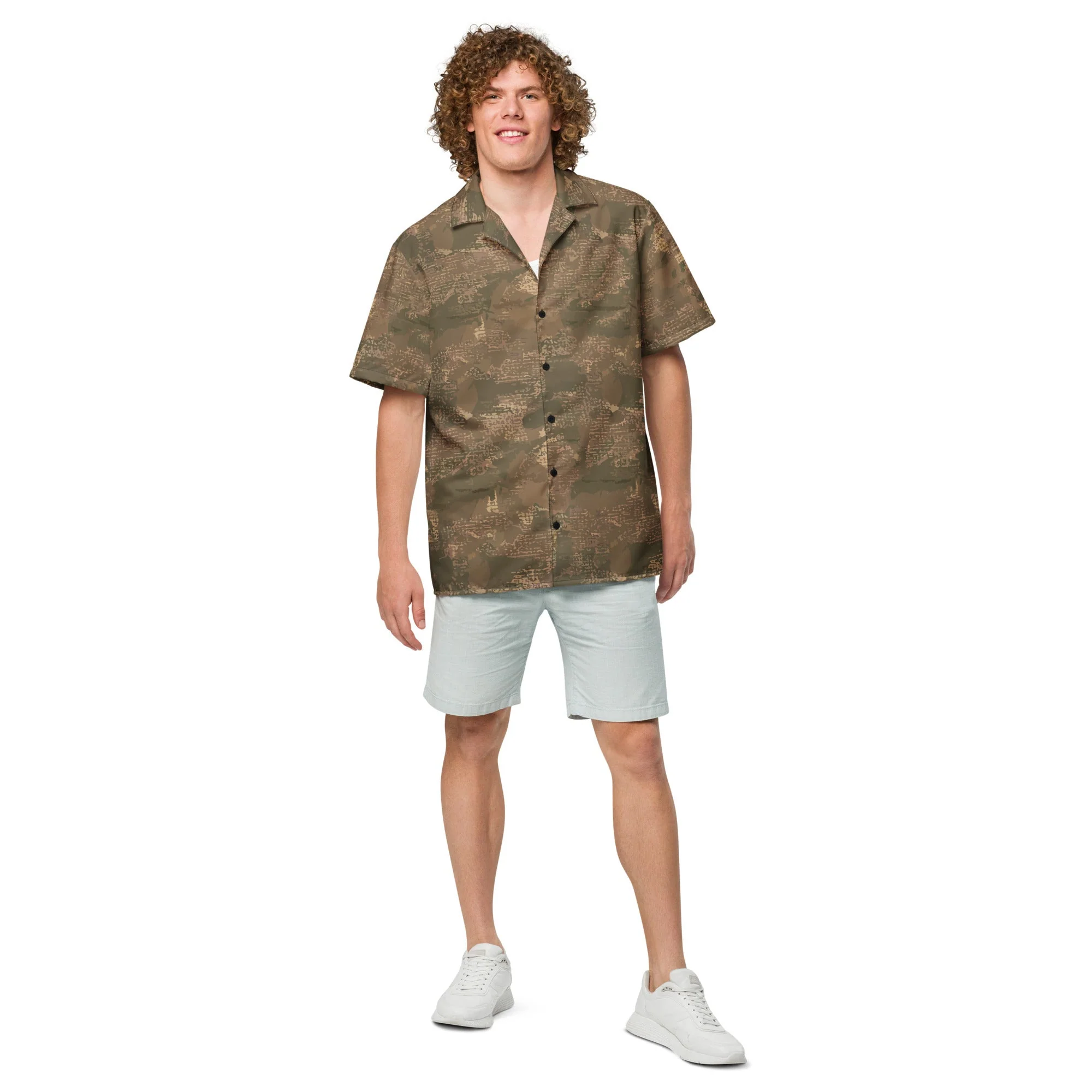Ukrainian Varan CAMO Unisex Short-Sleeve Button Shirt - Image 4
