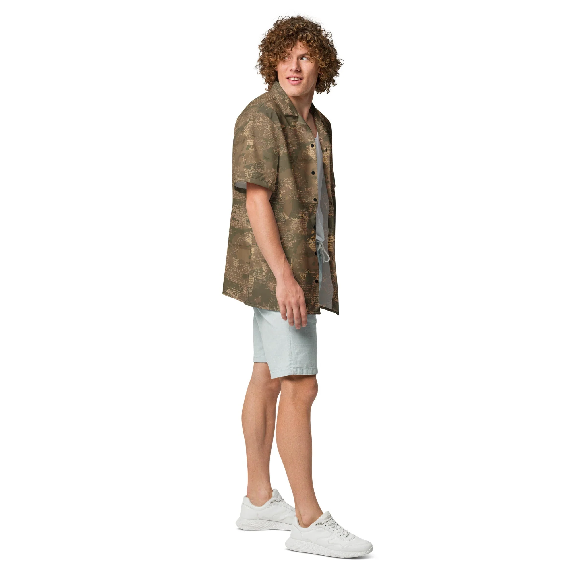 Ukrainian Varan CAMO Unisex Short-Sleeve Button Shirt - Image 6