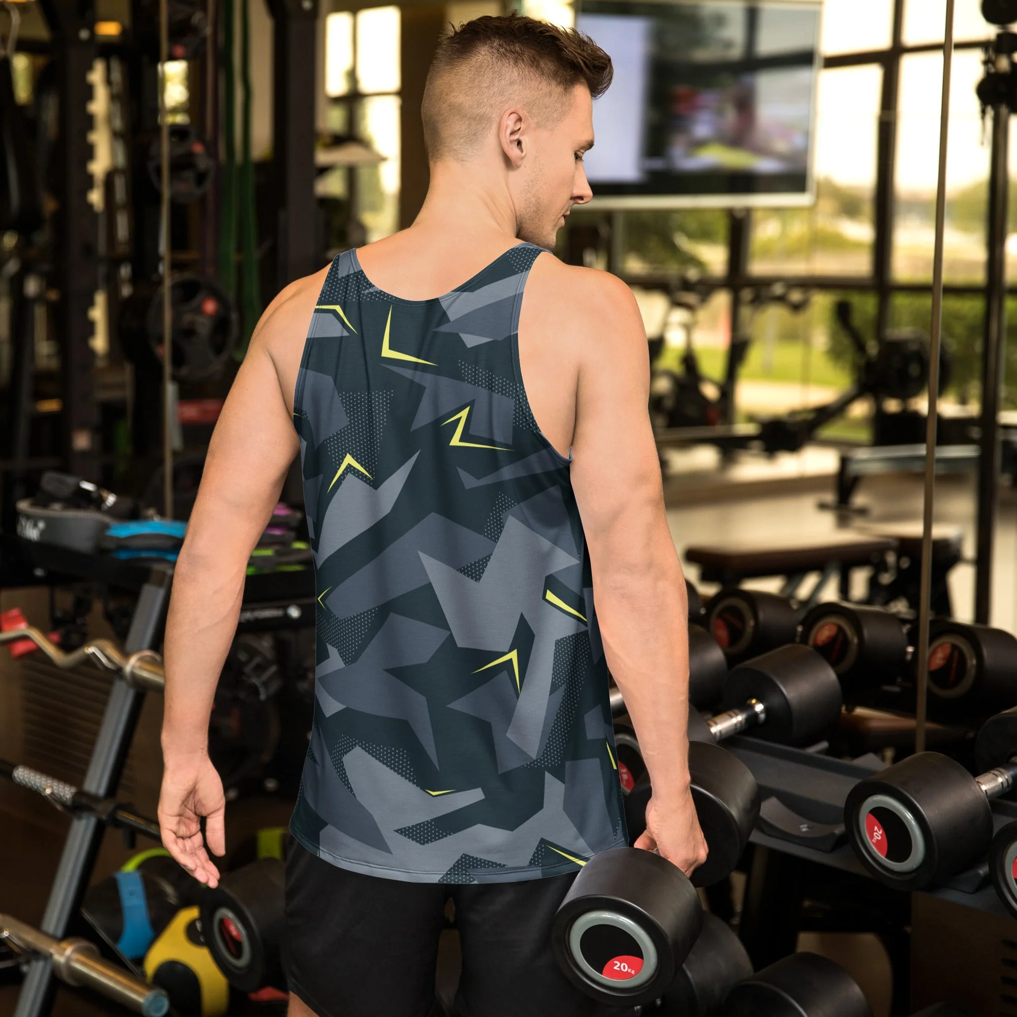Urban Voltage CAMO Unisex Tank Top - Image 2