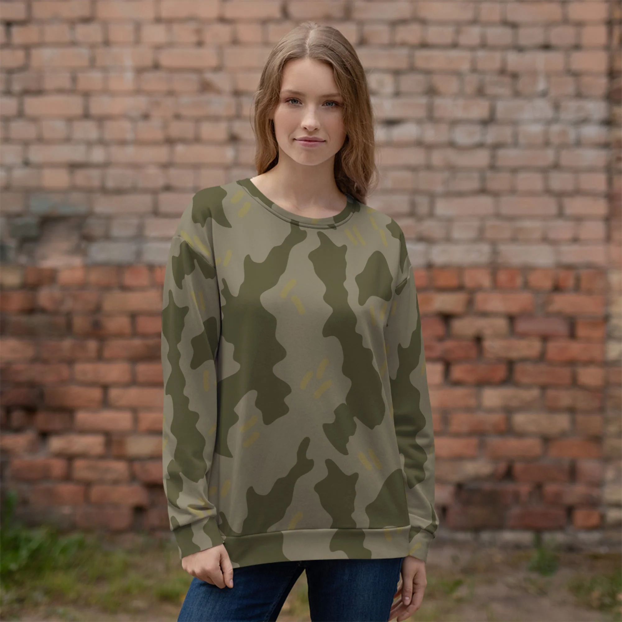 Warhammer 40k Imperial Guard Moebian 6th Regiment CAMO Unisex Sweatshirt - Image 2
